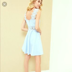 Light Cinderella blue Ted Baker Dress size 0 NWT